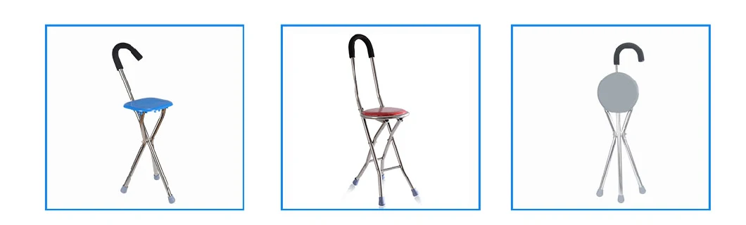 Most Popular Products Medical Portable Walking Cane Chair Stool for Elderly Disabled