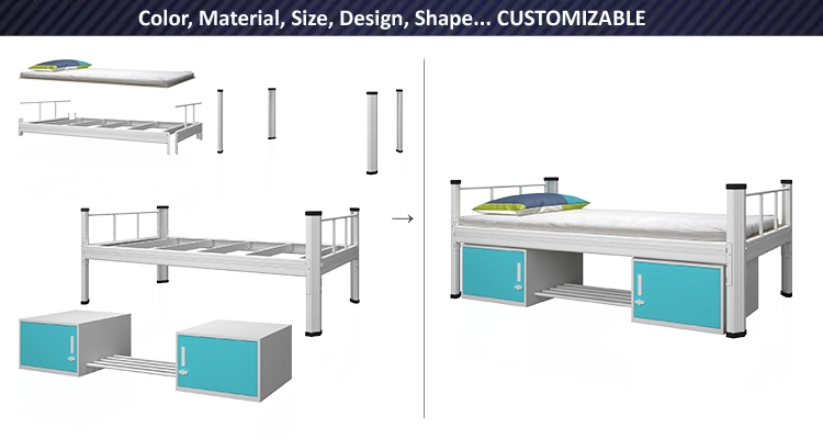 Hospital Medical Treatment Laptop Cart Computer Clinic Operating Room Movable Mobile Heigh-Adjustable Steel Bedside Overbed Table Desk